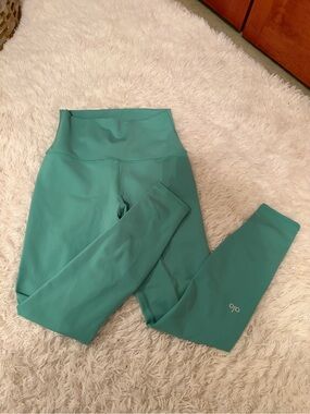 ALO Yoga Teal-Green Active Leggings